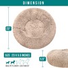 PetAmi Calming Dog Bed for Puppy Cat Kitten, Round Washable Pet Bed, Anti Anxiety Cuddler, Fluffy Plush Circular Donut Bed - 3 of 4