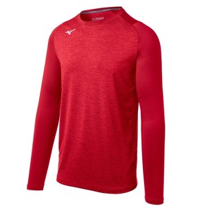 Mizuno Youth Boy's Mizuno Alpha Stretch Sleeve Crew - 1 of 2