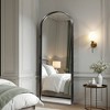 Spassway 71"H x 33"W Arched Versatile Decorative Aluminum Alloy Mirror Art Designs for Living Room Bedroom Entryway Office Home Black/Gold Available - 2 of 4