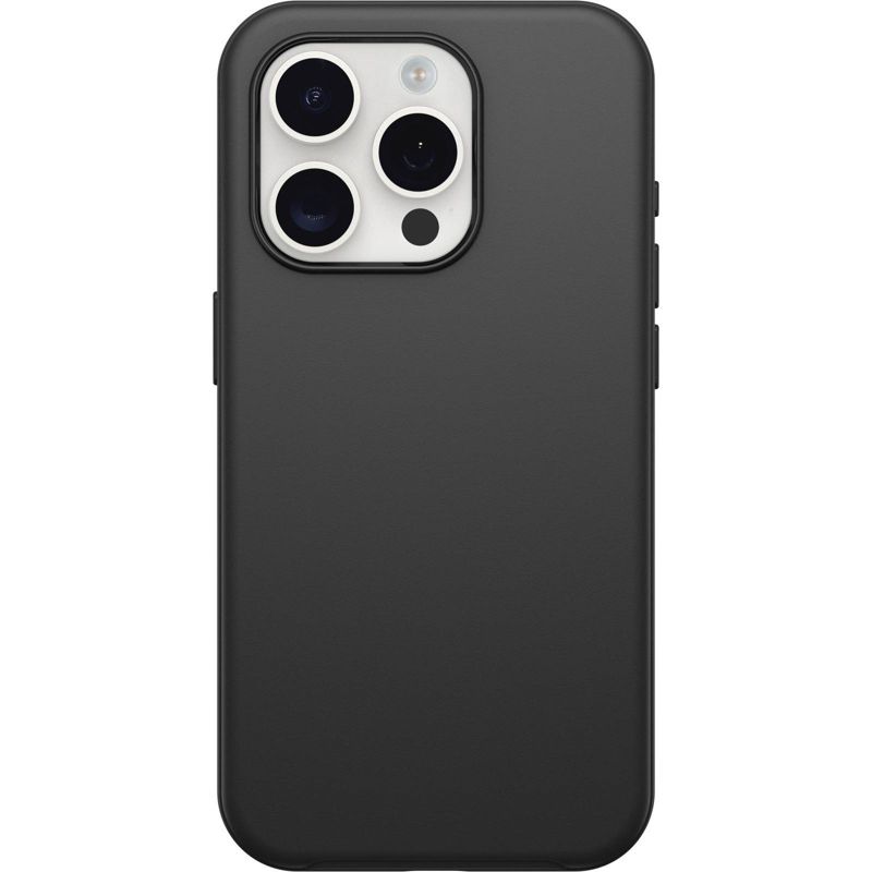 OtterBox Apple iPhone 15 Pro Symmetry Series Antimicrobial Case with MagSafe - Black, 1 of 6
