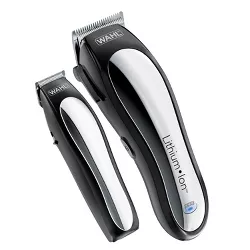 Wahl Lithium Ion Pro Men's Cordless Haircut Kit with Finishing Trimmer & Soft Storage Case-79600-3301