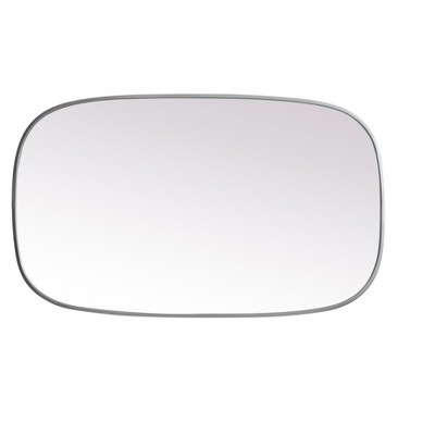 Brass Oval Metal Frame Bathroom Mirror
