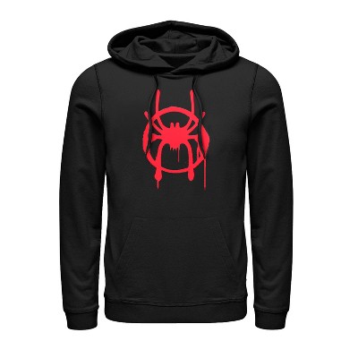 Men's Marvel Spider-man: Into The Spider-verse Symbol Pull Over Hoodie :  Target