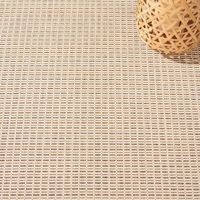 Natural and Brown Rectangular Synthetic Indoor/Outdoor Area Rug