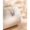 Molenia 925 Sterling Silver Necklace for Women - Gold Butterfly Resin Pendant Gifts for Mom Chain Cute Stuff Jewelry for Girls Mothers Day Birthday - 3 of 4