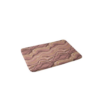 Pattern State Marble Sketch Sedona Bath Mat Pink - Deny Designs