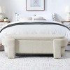 Contemporary Upholstered Storage Ottoman Bench with Padded Seat for Living Room Entryway, 51.5" Wide – 3irtyhousy - 2 of 4