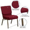 Emma and Oliver 21"W Stackable Church/Reception Guest Chair - 3 of 4