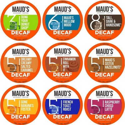 Maud's Decaf Medium Dark Roast Variety Pack Coffee Pods - 80ct