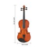 GDFStudio Leno Mid-Century Modern 4/4 Full Size Lightweight Violin - 3 of 4