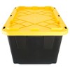 SaferRacks Lockable Storage Bin - 27 Gallon - Set of 5 Yellow