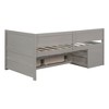 NicBex Twin Size Wooden Daybed, Modern Sofa Bed Frame with 4 Storage Drawers and 3 Open Shelves for Boy and Girl - 3 of 4
