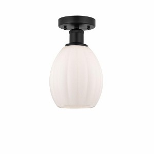 Eaton - 1 Light Semi-Flush Mount In Industrial Style-10.75 Inches Tall and 6 Inches Wide - 1 of 1