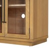 Okak Retro Minimalist Curved Kitchen Sideboard with Gold Handles and Adjustable Dividers for Living Room - 3 of 4