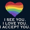 Adult Design By Humans I See You, I Love You, I Accept You Pride By AtlasNasStore Tank Top - 2 of 2
