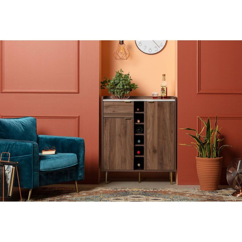 Hype 2-Door Buffet Server with Storage Walnut - South Shore, 4 of 13