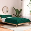 Deny Designs King Camilla Foss Modern Damask Green Comforter and Pillow Sham - 2 of 4