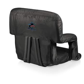 MLB Miami Marlins Ventura Portable Reclining Stadium Seat - Black