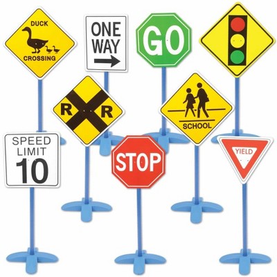 Early Learning Kids Children Educational Traffic Signs Toy Set Gift