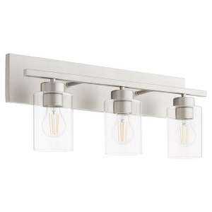 Quorum Lighting Carter 3 - Light Vanity in  Satin Nickel - 1 of 4