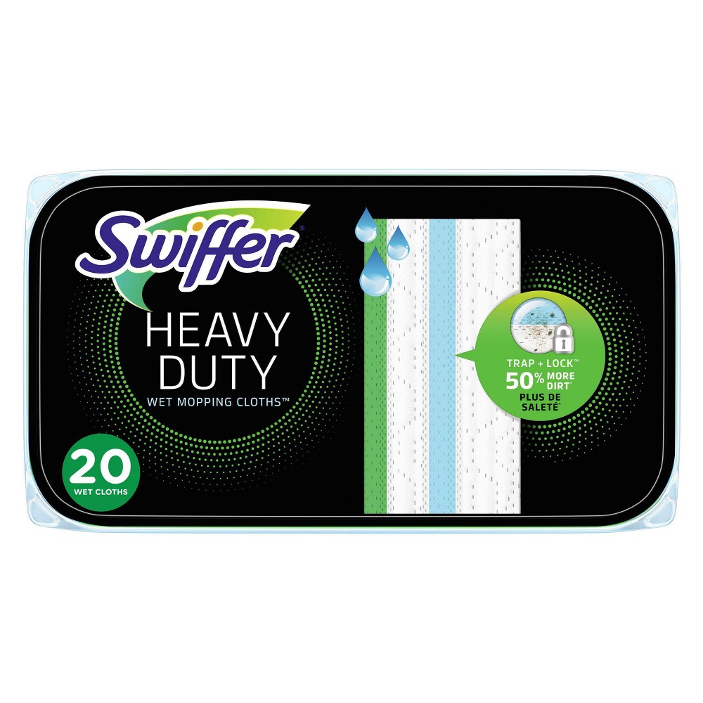 Swiffer Sweeper Wet Heavy Duty Mopping Cloths  20 Count