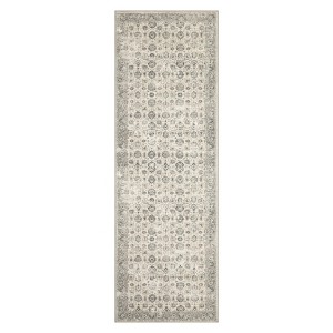 Washable Rugs,Area Rug for Living Room Bedroom, Washable Brown Rug Vintage Print Carpet - 1 of 4