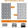 Outdoor Rugs, Waterproof Floor Mat for Patio, Plastic Reversible Outside Rug Portable Straw Rug for Camping Tent RV & Balcony - 2 of 4