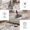 Vintage Washable Door Mat Small Farmhouse Floral Accent Rugs with Non-Slip Backing, Stain-Resistant Oriental Indoor Carpet - 4 of 4