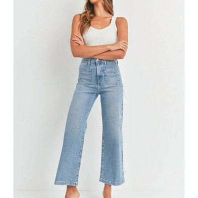 Women's Julianna Patch Pocket Jeans - JUST BLACK DENIM