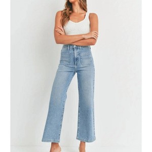 Women's Julianna Patch Pocket Jeans - JUST BLACK DENIM - 1 of 4