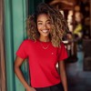 Dalix Womens Lil Peach Jersey Tee - 3 of 4