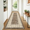 Washable Modern Bordered Rug Non Slip Low Pile Rug Soft Contemporary Throw Floor Cover Foldable Indoor Carpet for Living Room Bedroom Playroom - 2 of 4
