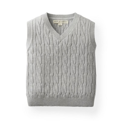 Hope & Henry Boys' V-Neck Cable Sweater Vest, Kids