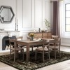 5x7ft Vintage Floral Washable Area Rug, Non-Slip Low Pile Polyester Carpet for Living Room & Bedroom - 2 of 4