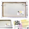 16" x 24" De Gala Abstract Unframed Canvas Wall Art in Gold - Unbranded - 3 of 3
