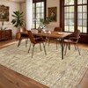 Nasitip Luxury Bohemian Area Rugs with Exotic Floral Stripes, Soft Low Pile Non Slip Living Room Carpet, Machine Washable - 4 of 4