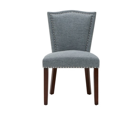 Set of 2 Dining Chairs Blue