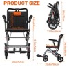 Lightweight Foldable Transport Wheelchair with Handbrakes, Ultra Lightweight Transport Wheelchair for Adults with Removable Flip Armrests & Footrests - 2 of 4