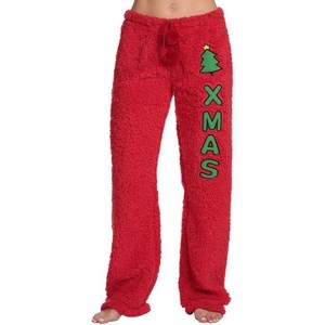 Just Love Womens Plush Faux Sherling Soft Pajama Pants - PJ Bottoms Sleepwear - 1 of 3