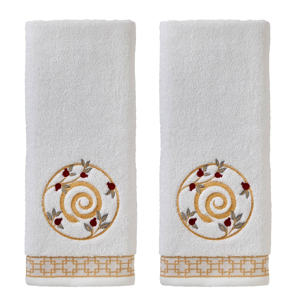 Photos - Towel 2pc Vern Yip Zodiac Snake Hand  Set White - SKL Home