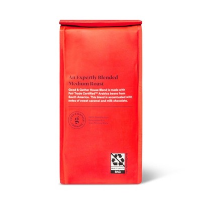 House Blend Medium Roast Ground Coffee - Decaf - 12oz - Good &#38; Gather&#8482;