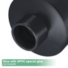 Unique Bargains Water Line Straight UPVC Reducer Pipe Fitting Reducing Coupling Connector Black - 4 of 4