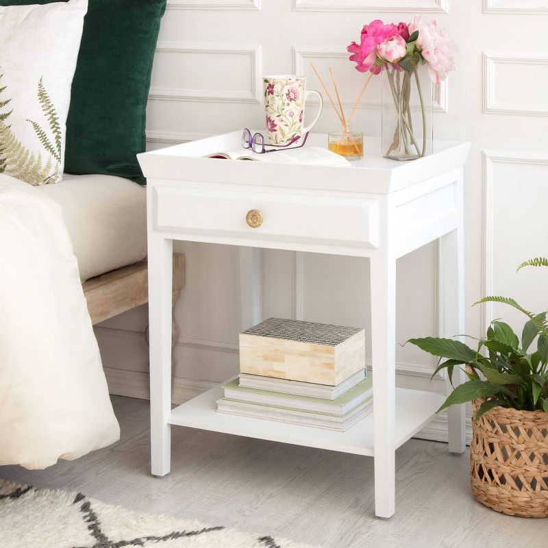 Hampton Side Table with Drawer White - Finch, 2 of 10