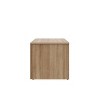 Nexera James 2 Drawers Nightstand Brown Oak: Scandinavian Vibe, Melamine Finish, Metal Slides - 2 of 4