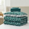 Nestl Bed in a Bag, 7pc Comforter Set Botanical Design, Modern Comforter Sets with Sheets, Bed in a Bag Bed Set - 3 of 4