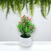 Unique Bargains Artificial Plants 19-Bud Small Rose Plastic 3.54"x3.54"x7.09" 1 Pcs - 2 of 4