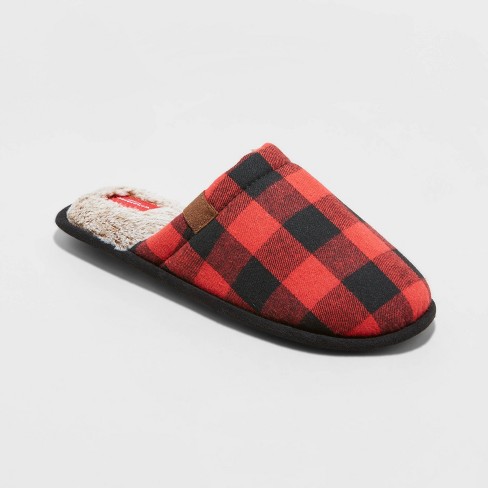 Red deals plaid slippers