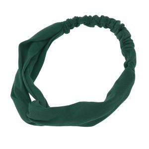 Unique Bargains Women's Simple Solid Elastic Cross Headwrap 1 Pc - 1 of 4