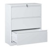 NicBex Modern File Cabinet with Lock, Lateral  Metal Filing Cabinets with Drawers and Anti-Tilt Design,Office Cabinet for Home, Office,Black/White - 4 of 4
