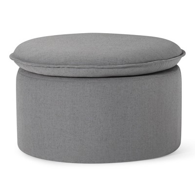 Maven Lane Lyra Contemporary Ottoman in Fabric Upholstery